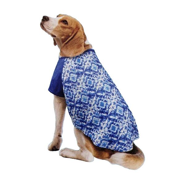 NEW Vibrant Life M Medium DOG Tie Dye Blue TSHIRT Shirt Top New Beagle Poodle - Picture 1 of 5